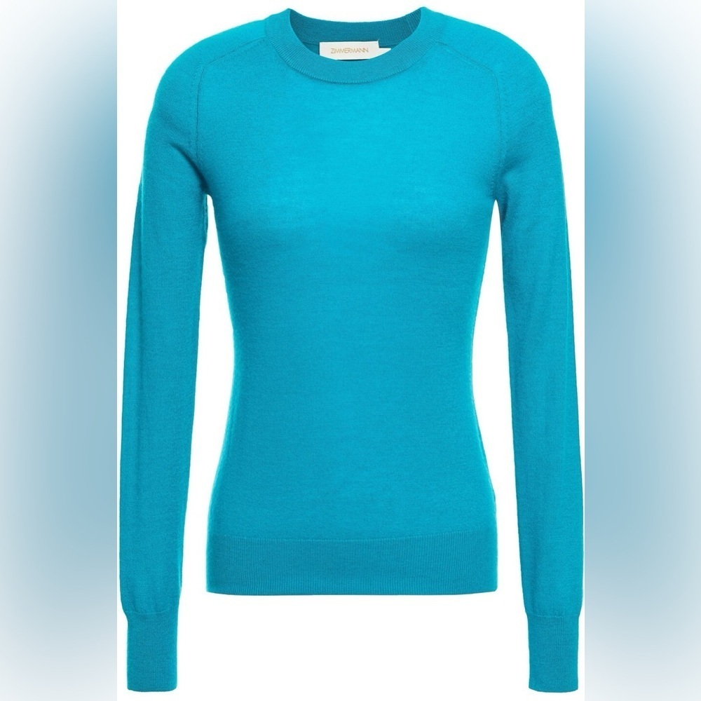 Zimmermann Blue Crew Neck Sweater
